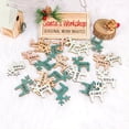 thumbnail image 6 of Bluelans 24Pcs Christmas Wooden Snowflake Star Deer Shape Pendant Xmas Party Tree Decor, 6 of 7