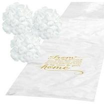 Fun Express From This Day Forward Aisle Runner with White Rose Petals - 401 Pieces