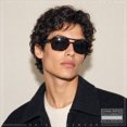 thumbnail image 3 of SA106 Snug Double Bridge Flat Top Retro Square Aviator Sunglasses / Tortoise - Black, 3 of 7