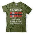 thumbnail image 4 of Mens Norwegian Dad T-shirt Norwegian Father Shirt Father's Day Gift Father Shirts (3X-Large Navy Blue), 4 of 6