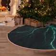 thumbnail image 5 of KLL Christmas Tree Skirt,Party Decorations Farmhouse for Christmas Decorations Holiday Party 36" -Green Lightning Flash, 5 of 6