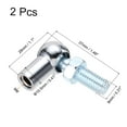 thumbnail image 2 of Gas Spring End Fitting M6 Female Thread 10.5mm Round Handle Dia A3 Steel 2pcs, 2 of 4
