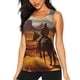 thumbnail image 1 of Balery Western Desert Cowboy Cloud Camiseta sin mangas estampada ligera para mujer, tops de entrenamiento sin mangas, camisetas de yoga transpirables de secado rápido.-Medium, 1 of 7