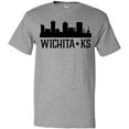 thumbnail image 3 of Inktastic Wichita Kansas City Skyline T-Shirt, 3 of 5