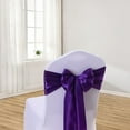 thumbnail image 5 of Satin Chair Sashes with Bands Stretch Ribbon Bows for Wedding Decorations Party Events Banquet Hotel Home Kitchen Chair Covers Living Room Bedroom Enhancements Bowless Design Silk Material, 5 of 8