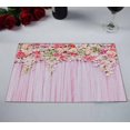 thumbnail image 2 of YUSDECOR Flowers Wedding Scene Kitchen Dining Table Mats Placemats Size 12x18 Inches, Set of 2 Pieces, 2 of 2