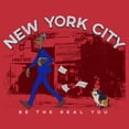 thumbnail image 2 of Men's Soul Be Yourself in NYC  Graphic Tee Red Heather Small, 2 of 5