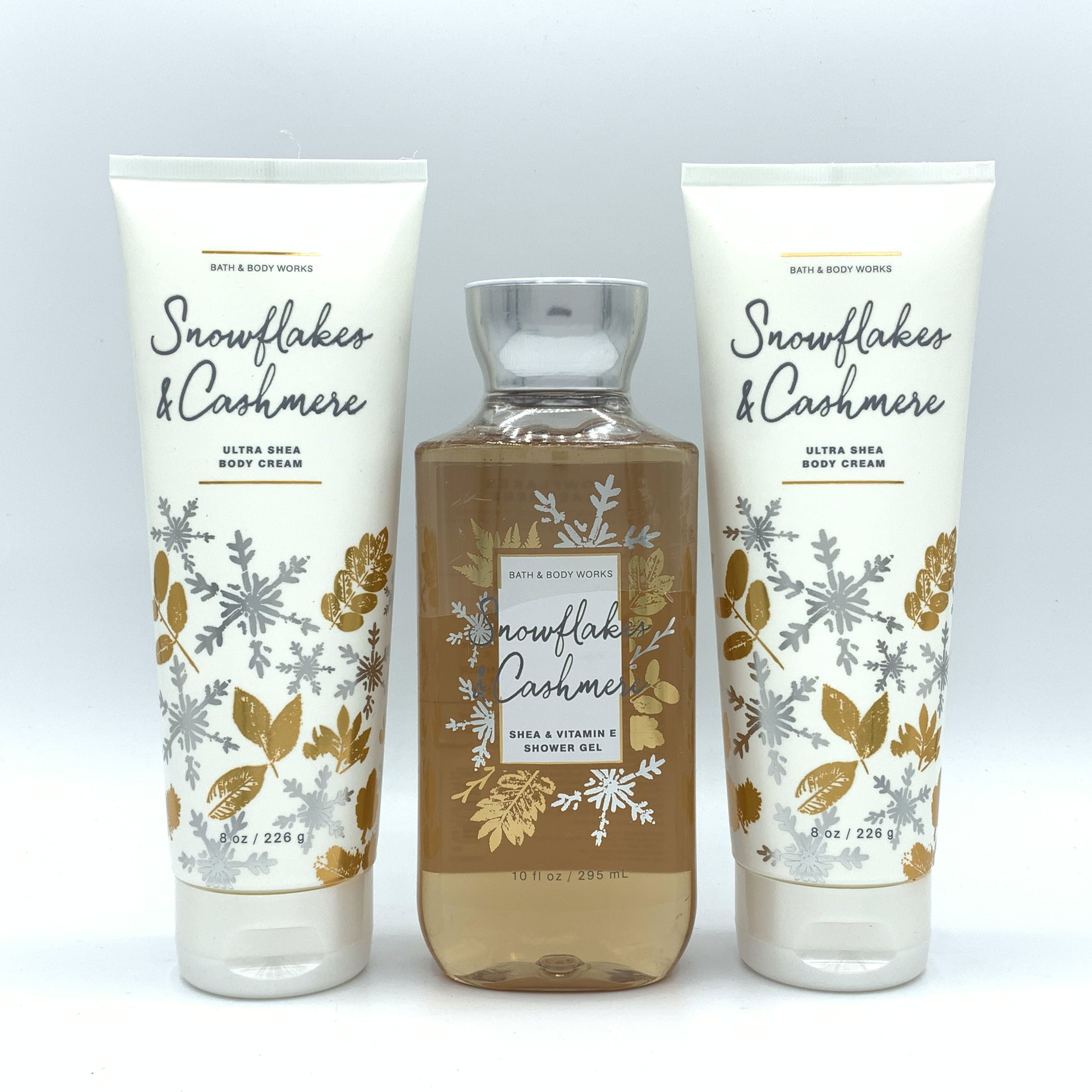 Bath and Body Works Snowflakes and Cashmere Shower Gel and Two Ultra