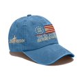 thumbnail image 2 of We The People Baseball Cap with Cross And 250 Years Of Freedom Embroidery for Americans Who Believe In God And Constitution Blue, 2 of 5