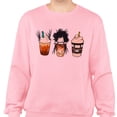 thumbnail image 2 of Scissors Coffee Halloween Sweatshirt Unisex 2X-Large Pink, 2 of 5