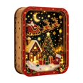 thumbnail image 2 of Eagokdc Christmas Diamond Art Kits for Adults Wooden House Shaped Pearl Art, Home Decor Art Craft Kit Upgraded Beads Craft for Holiday Family Activity, 2 of 6