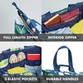 thumbnail image 3 of Fit + Fresh All The Things XL Tote Bag, Travel & Overnight Bag, Blue Floral, 3 of 11