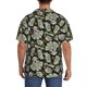 thumbnail image 3 of Fotbe Skull with Dollar Camisa Estampada de Manga Corta para Hombre, Casual de Verano, Estilo Playero, Sin Arrugas-Large, 3 of 5