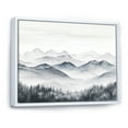thumbnail image 2 of Designart "Foggy Wonder Of The Mountain Mornings" Landscape Mountains Floater Framed Canvas Prints, 2 of 5