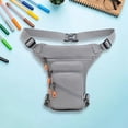 thumbnail image 1 of Riñonera para hombre, bolso, suministros impermeables, bolsa de mensajero, bolsa para pierna, riñonera deportiva para senderismo, viajes al aire libre Gris, 1 of 8
