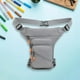 thumbnail image 1 of Riñonera para hombre, bolsa para pierna, organizador portátil impermeable, riñonera deportiva artesanal, monedero para correr, ciclismo, pesca al aire Gris, 1 of 8