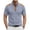 Sky Blue, variant on Mens Henley Shirts Button up Tees Vintage Tshirt Casual Tee Short Sleeve Splicing Collar Tops, Brown, XL