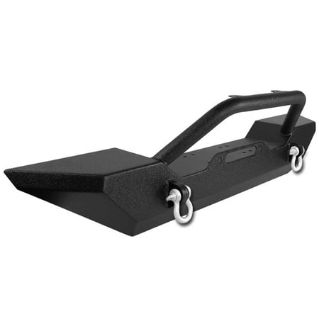 2004 Platinum Front Bumper (Spec-D Tuning For 1987-2006 Jeep Wrangler Yj/Tj Black Front Bumper Rock Guard + D-Ring + Winch Plate 1987 1988 1989 1990 1991 1992 1993 1994 1995 1996 1997 1998 1999)