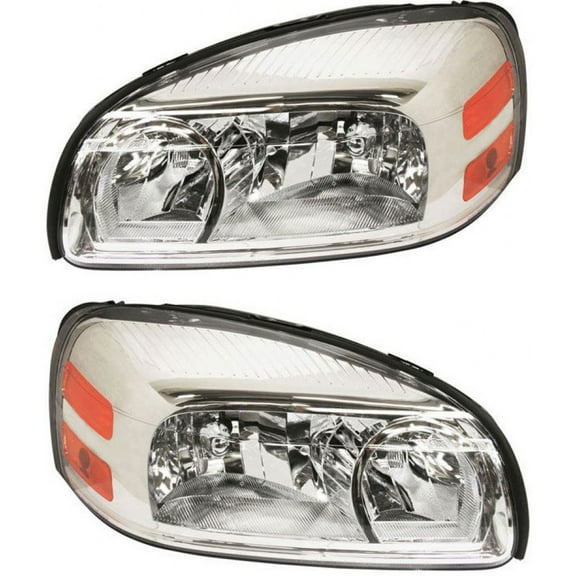 CarLights360: For 2005 06 07 08 2009 Saturn Relay Headlight Assembly Driver and Passenger Side DOT Certified w/Bulbs - Replaces GM2502256 GM2503256 Vehicle Trim: 1
