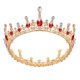 thumbnail image 1 of GOOHOCHY FRCOLOR Corona de boda Tiara Corona de reina nupcial Diadema de diamantes de imitación vintage para novia y dama de honor (Rojo), 1 of 8