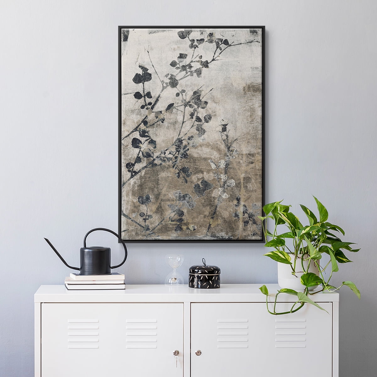 Boundless VII Framed Premium Gallery Wrapped Canvas - Ready to Hang - 27 x 41 - Black Floating Frame
