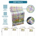 thumbnail image 6 of Watercolor Truck Flowers Table Runner 60 Inches, Spring Butterflies Botanical Plaid Bed Runner Dresser Scarves Tabletop for Indoor Outdoor Parties/Ceremony/Banquet, 13" x 60", 6 of 8