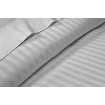 EASY BEDDING 6 Piece Cotton bed Sheets Set- Luxury Collection- 16" Deep Pocket- 1000 Thread Count- Soft Bedding Set- Light Blue Stripe, Olympic Queen Size
