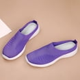 thumbnail image 4 of NOKIO Orthopedic Slip-On Sneakers for Women Soft Woven Breathable Walking Shoes Foam Arch Support Hands-Free Slip-In Comfortable Casual Design, 4 of 8