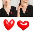 thumbnail image 2 of YIEMEEN Red Heart Shape Enamel Pins Sweater Shawl Pins Heart Shape Lapel Pins for Shawls, 2 of 12
