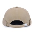 thumbnail image 3 of Sombrero de arrendador de estilo hip hop retro de moda, sombrero de melón japonés de baile callejero de color sólido, sombrero de espiga sin borde ligero, 3 of 6