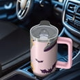 thumbnail image 5 of Halloween Tumbler, Spooky Bat Cup 30oz with Handle and Straw Lid, Insulated Coffee Mug Gift for Family, 5 of 5