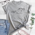 thumbnail image 2 of Nailed It Hammerhead Shark Shirt, Unisex Women's Men's Shirt, Funny Shark Shirt, Shark Tee Funny Shark Meme, Heather Gray, Large, 2 of 6
