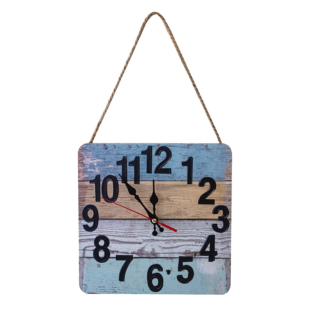 Industrial Modern Square Wall Clock Art American Personality Living