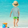 thumbnail image 4 of FORMRS Boys Rash Guard Short Sleeves Swim Shirt Quick Dry UPF 50+ Sun Protection, Sizes 3-12T, White Cartoon Swan, 4 of 6