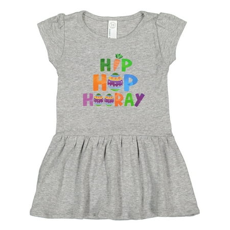 

Inktastic Easter Hip Hop Hooray with Eggs and Carrot Gift Toddler Girl Dress
