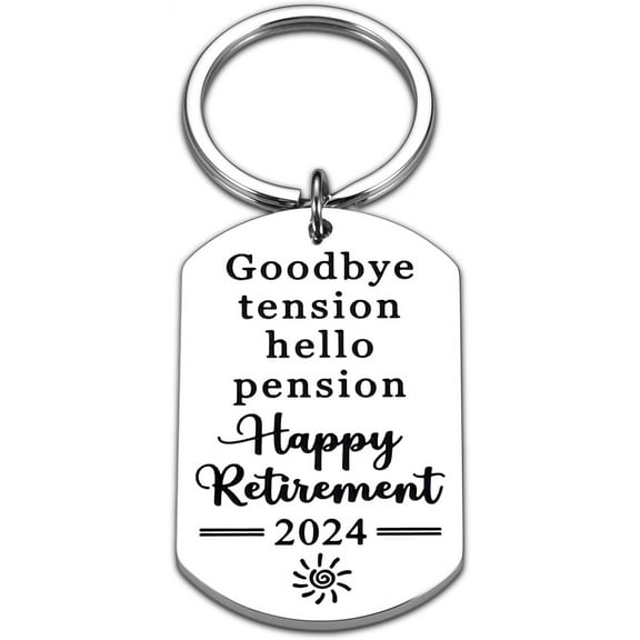 Retirement Gift for Woman-Stocking Stuffers for Women Men Retirement Keychains Gift for Friends Happy Retirement Gifts for Female Male White Elephant Gift for Coworker Christmas Party Gift for Boss