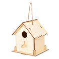 thumbnail image 4 of Unfinished Birdhouse, Interactive Simple Installation Exercise Ability DIY Wooden Birdhouse Kits  For Decoration For Outdoor For Courtyard, 4 of 8