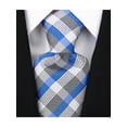 Blue and Gray Neckties for Men Gray & Blue Striped Ties for Him Grey Blue Tie on Sale