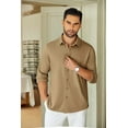 thumbnail image 4 of COOFANDY Dress Shirts for Men Long Sleeve Button Down Shirts Casual Untucked Shirts, 4 of 7