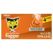 Raid Concentrated Deep Reach Roach Killer & Fogger, 1.5 fl oz, 4 Count