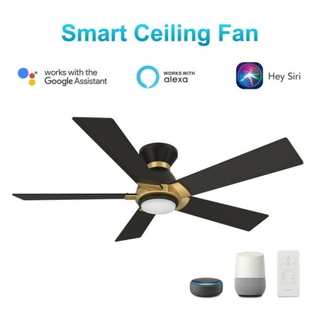 

Carro Ascender 52-inch Smart Ceiling Fan with Remote Light Kit Included Black