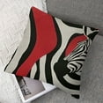 thumbnail image 7 of Fenyluxe Set of 2 Throw Pillow Covers Modern Abstract Red Black White Strip Dot Decorative Pillow Cases Home Decor Square Pillowcases White, 7 of 7