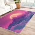 thumbnail image 1 of 80s Rugs for Bedroom - 5x6 Rug - Vaporwave Rug - 80s Sunset Mountain Area Rug - Synthwave Neon Abstract Rugs - Retro Futurism Carpet, 1 of 7