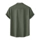thumbnail image 4 of Ceisia Men's Solid Color Loose Fit Short Sleeve Button Down Shirt for Casual & Vacation Wear Army Green M Gifts, 4 of 9