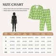 thumbnail image 4 of Pofeuu Green Lemon Slices Print Womens Pajamas Set Long Sleeve Sleepwear Button Down Nightwear Soft Pj Lounge Sets Button Down Pajamas Women-XX-Large, 4 of 7