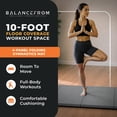 thumbnail image 2 of BalanceFrom 10ft x 4ft x 2in 4-Panel All-Purpose Folding Gymnastics Mat, Gray, 2 of 12