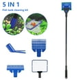 thumbnail image 1 of 5 In 1 Fish Tank Aquarium Cleaning Tool Algae Scraper Fishnet Cleaner Kit, 1 of 8