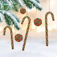 thumbnail image 2 of Bastones de caramelo de Navidad de 48 piezas, muleta trenzada acrílica, guirnalda de remolino, colgantes de árbol de Navidad, adornos de regalo de Año Nuevo de Noel Natale, 2 of 4