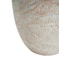 thumbnail image 6 of Christopher Knight Home Elegant 14.25" Outdoor Lightweight Concrete Barrel Side Table, Travertine Finish, 6 of 9