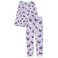thumbnail image 6 of FOR U DESIGNS Flower Butterfly Long Sleeve Pajama Set for Women with Pockets 2 Pack Size 2XL Pjs Lightweight Lounge Set with Pockets Sleepwear Pants and Tops for Women, 6 of 6